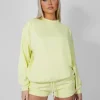 Public Desire Amalfi Coast Embroidered Oversized Sweatshirt | Women Sweatshirt & Hoodies