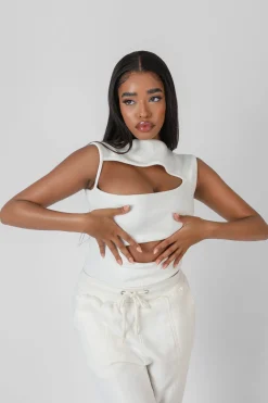 Public Desire Asymmetric Cut Away Bodysuit | Women Bodysuits