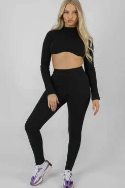 Public Desire Athleisure High Neck Underbust Top | Women Tops