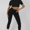 Public Desire Athleisure Seam Front Ribbed Leggings | Women Jogger & Leggings