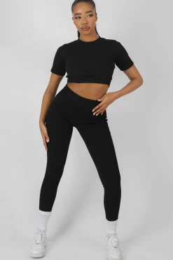 Public Desire Athleisure Seam Front Ribbed Leggings | Women Jogger & Leggings