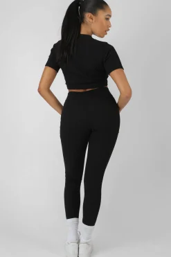 Public Desire Athleisure Seam Front Ribbed Leggings | Women Jogger & Leggings