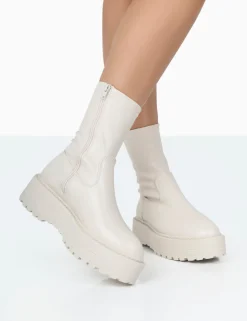 Public Desire Auden Wide Fit Chunky Sole Ankle Boots | Women Wide Fit Ankle Boots