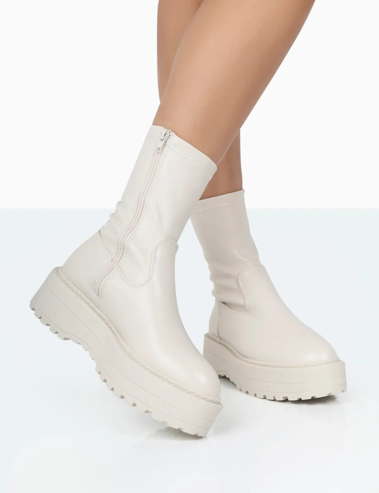 Public Desire Auden Wide Fit Chunky Sole Ankle Boots | Women Wide Fit Ankle Boots