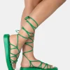 Public Desire Babygirl Flatform Lace Up Sandals | Women Flatforms