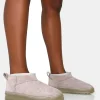 Public Desire Bambi Light Faux Suede Ultra Mini Ankle Boots | Women Ultra Mini Boots