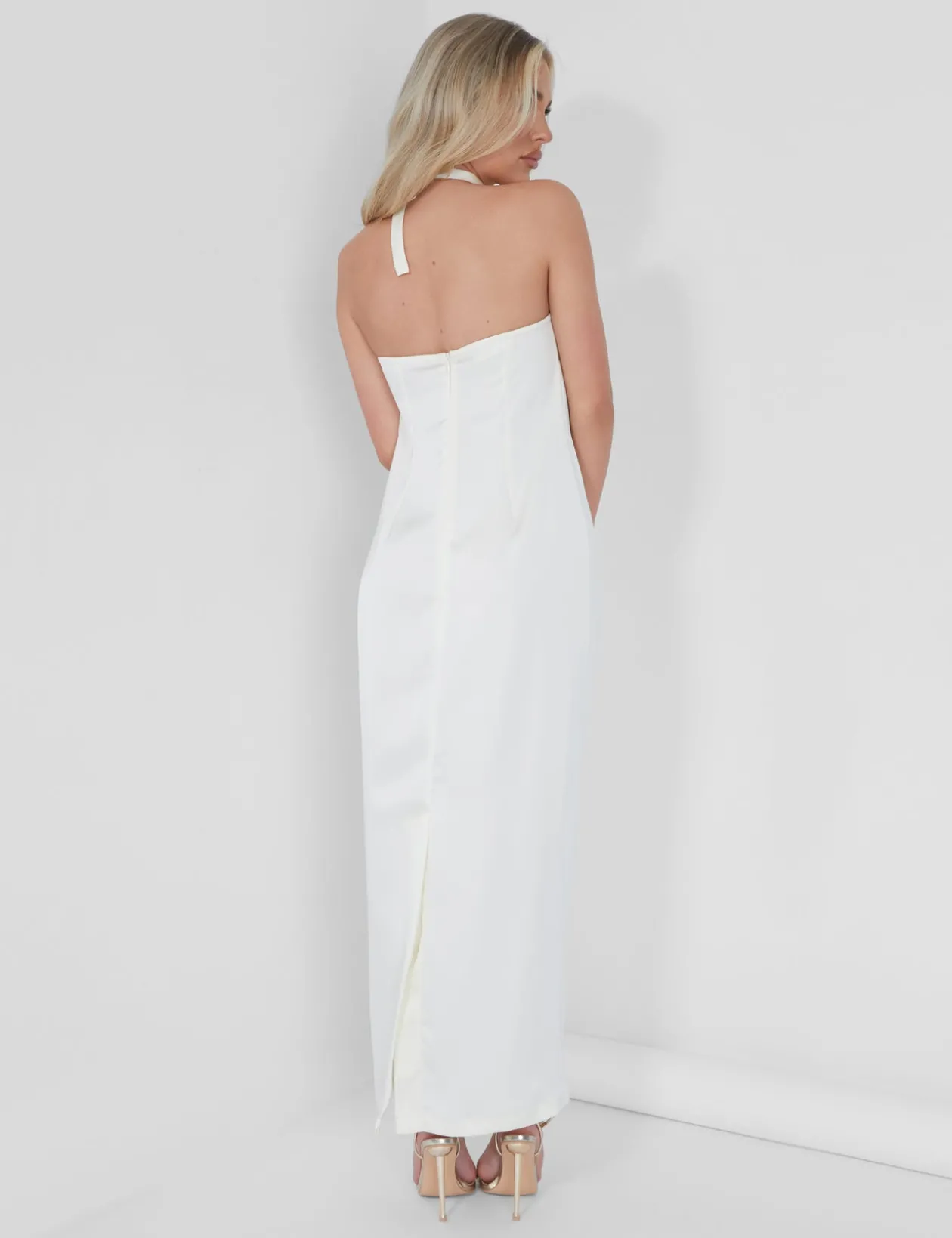 Public Desire Bandeau Satin Maxi Dress | Women Dresses