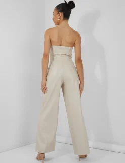 Public Desire Bandeau Tailored Wide Leg Jumpsuit | Women Jumpsuits & Playsuits