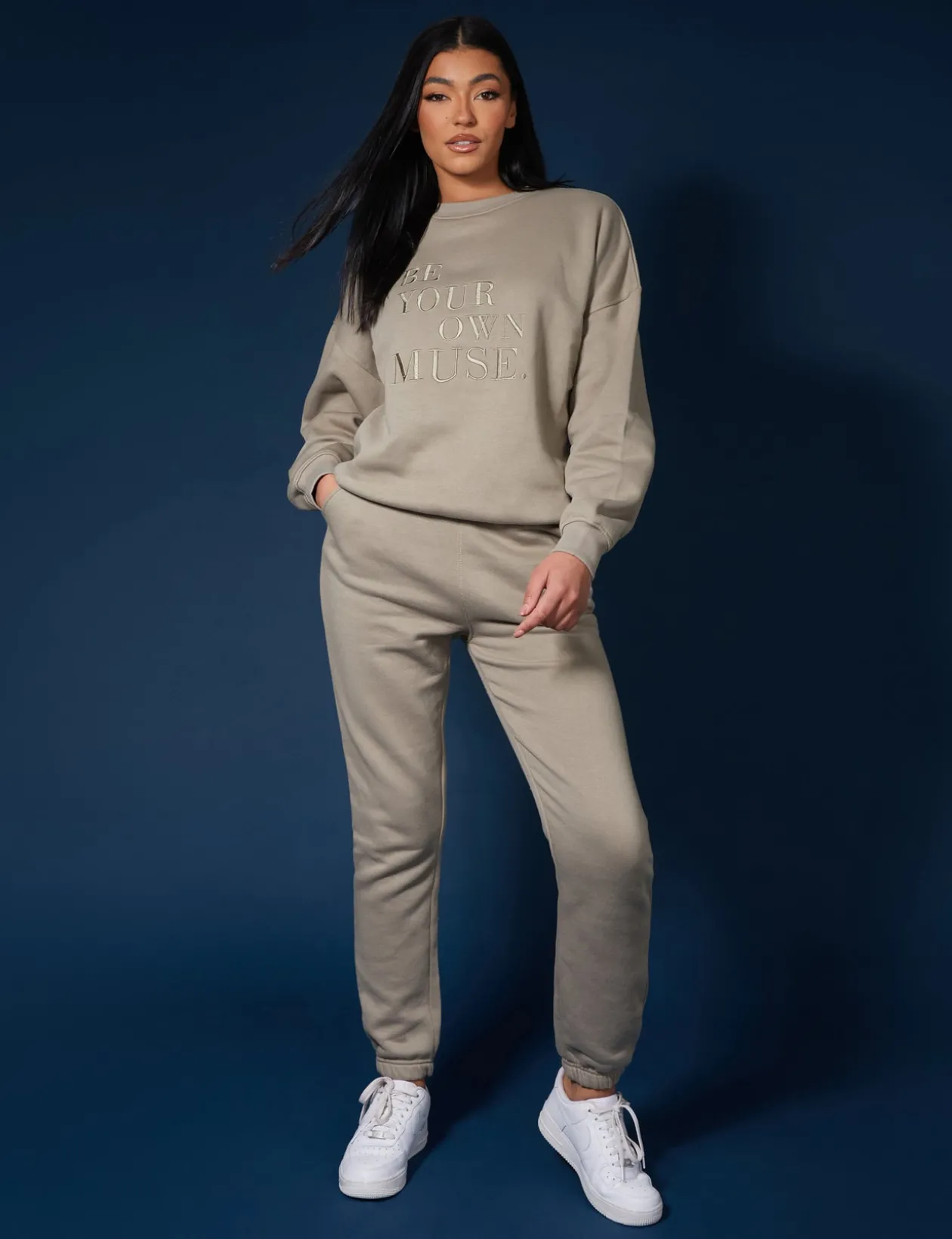 Public Desire Be Your Own Muse Embroidered Sweatshirt | Women Sweatshirt & Hoodies