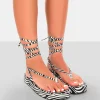 Public Desire Beach Babe Lace Up Toe Thong Flatform Sandals | Women Strappy Sandals