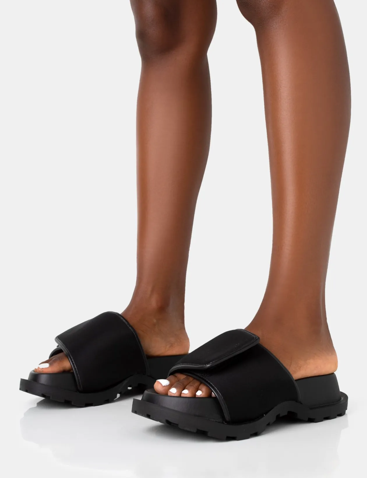 Public Desire Blaze Nylon Sporty Slider Sandals | Women Chunky Sandals