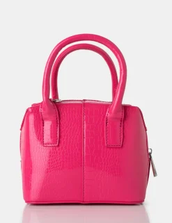 Public Desire Bode Bright Croc Square Top Handle Mini Bag | Women Mini Bags