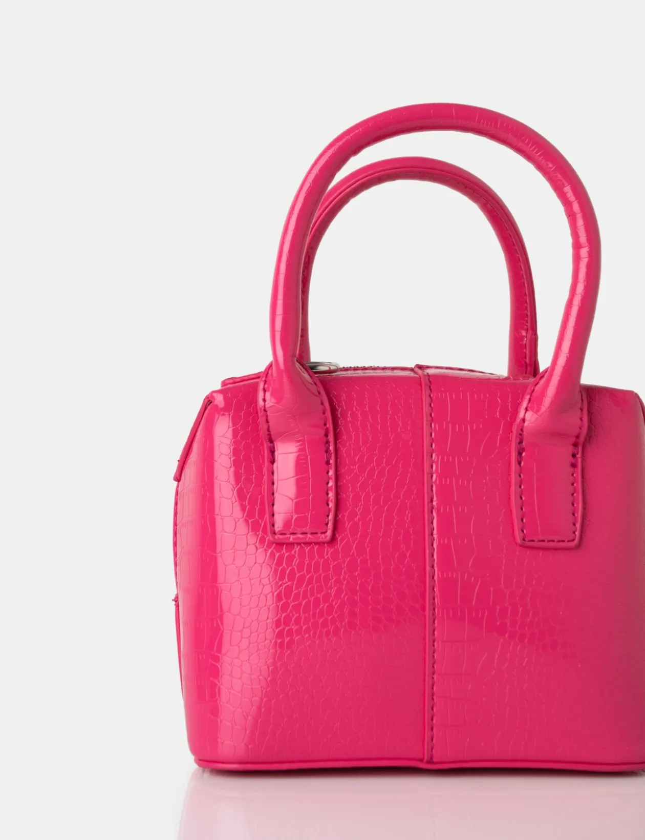 Public Desire Bode Bright Croc Square Top Handle Mini Bag | Women Mini Bags