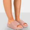 Public Desire Brady Baby Rubber Flat Slider Sandals | Women Chunky Sandals