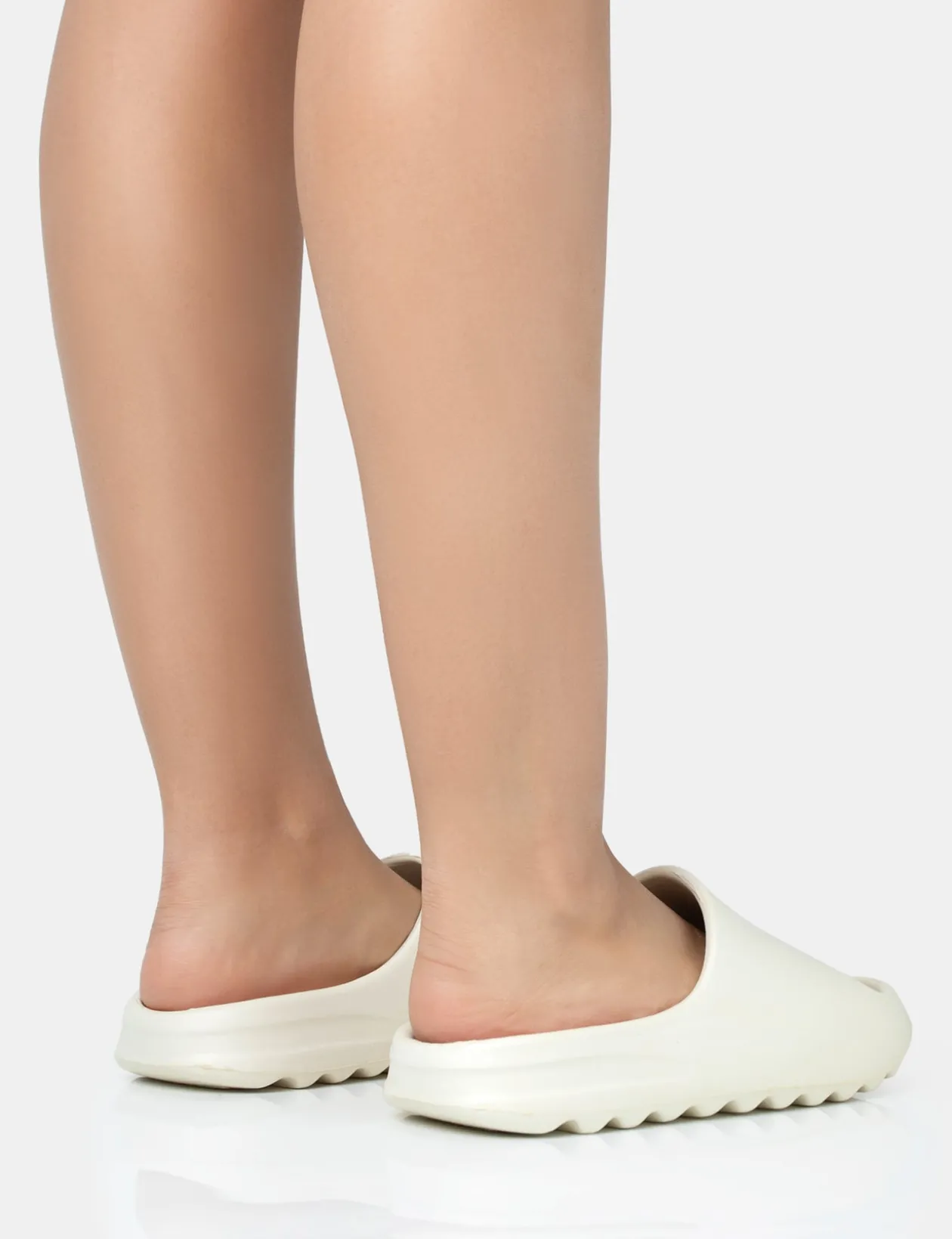 Public Desire Brady Rubber Flat Slider Sandals | Women Chunky Sandals
