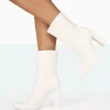 Public Desire Bridget Pu Pointed Toe Block Heeled Ankle Boots | Women Heeled Boots