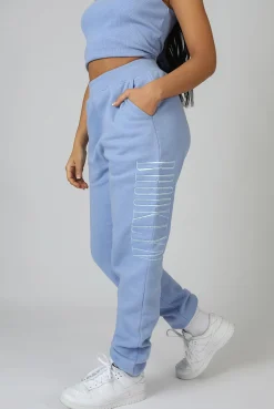 Public Desire Brooklyn Embroidered 90's Joggers | Women Jogger & Leggings