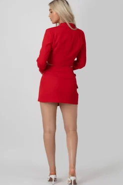 Public Desire Buckle Detail Cropped Blazer | Women Outerwear & Jackets