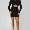 Public Desire Bull Ring Detail Long Sleeve Mini Dress | Women Dresses