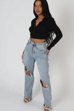 Public Desire Button Front Ruched Top | Women Tops