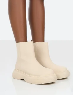 Public Desire Caia Platform Chunky Sole Ankle Boot | Women Ankle Boots