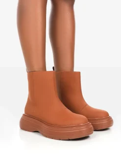 Public Desire Caia Platform Chunky Sole Ankle Boot | Women Ankle Boots