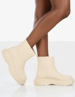 Public Desire Caia Platform Chunky Sole Ankle Boot | Women Ankle Boots