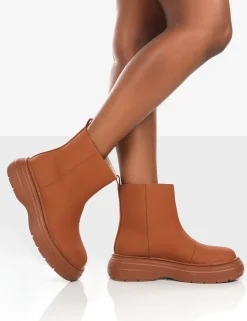Public Desire Caia Platform Chunky Sole Ankle Boot | Women Ankle Boots