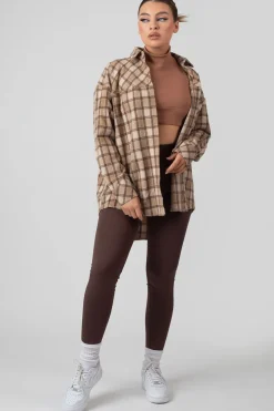 Public Desire Check Shirt In With Button Fastening | Women Tops