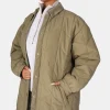 Public Desire Chevron Quilted Longline Jacket | Women Outerwear & Jackets