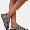 Public Desire Chichi Diamante Double Strap Dad Sandals | Women Chunky Sandals