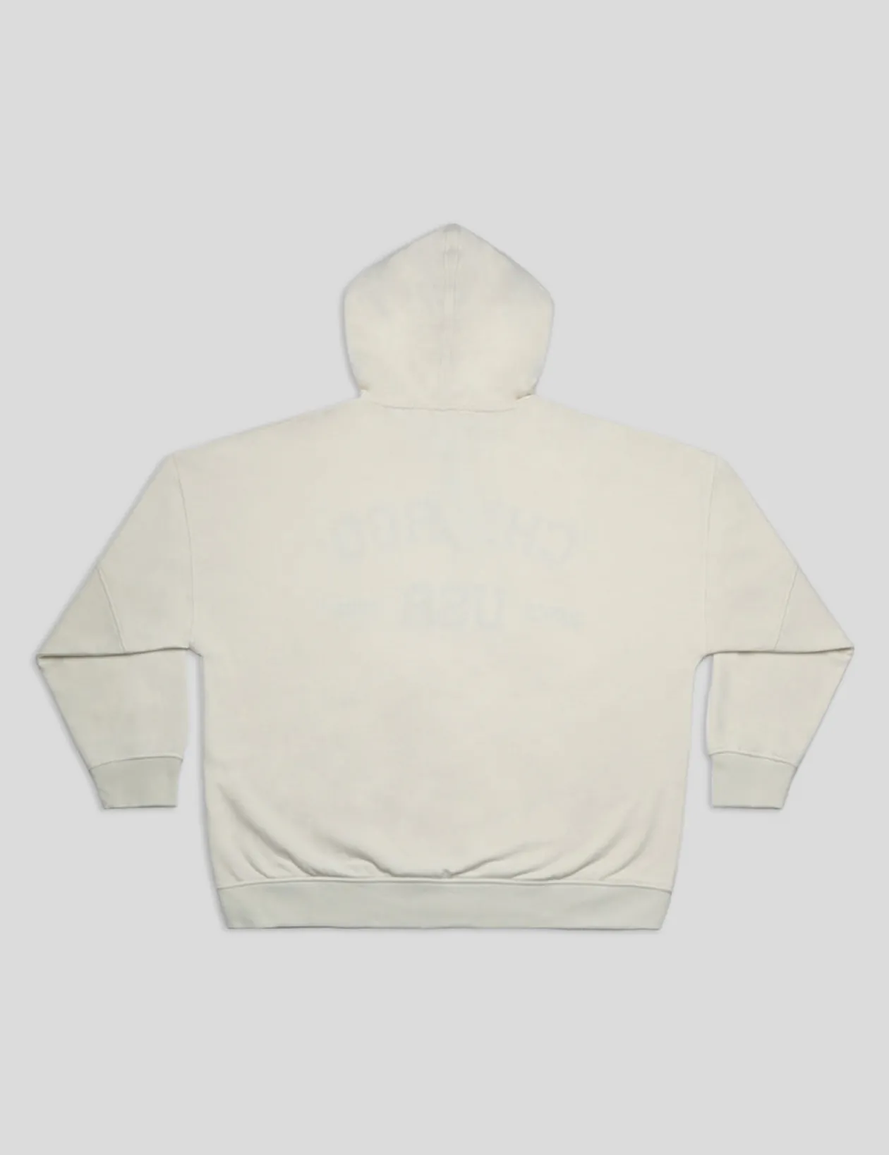 Public Desire Chigago Slogan Oversized Hoodie Ecru | Women Sweatshirt & Hoodies