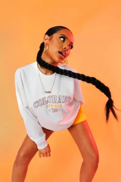 Public Desire Colorado Springs Oversized Sweatshirt | Women Sweatshirt & Hoodies