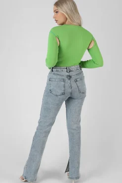 Public Desire Contrast Stitch Bodysuit | Women Bodysuits