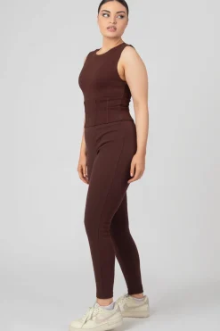 Public Desire Corset Detail Top Chocolate | Women Tops