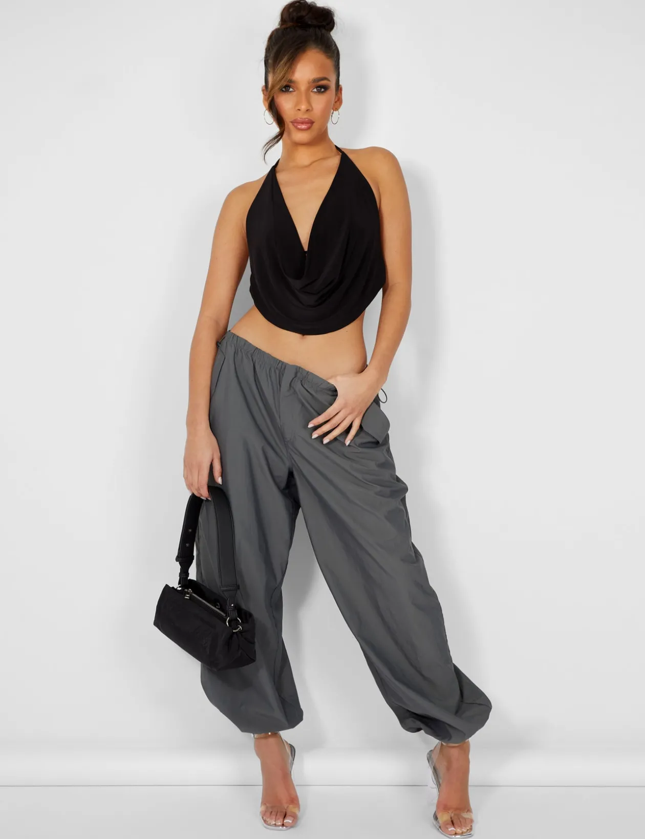 Public Desire Cowl Neck Crop Top | Women Tops