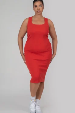 Public Desire Curve Bodycon Scoop Neck Midi Dress | Women Curve