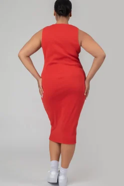 Public Desire Curve Bodycon Scoop Neck Midi Dress | Women Curve