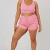 Public Desire Curve Elasticated Waist Sweat Scoop Neck Crop Top | Women Curve