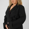 Public Desire Curve Obi Belt Blazer | Women Curve