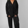 Public Desire Curve Oversized Plisse Shirt | Women Tops