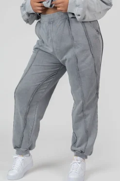 Public Desire Curve Oversized Raw Edge Joggers Acid | Women Curve