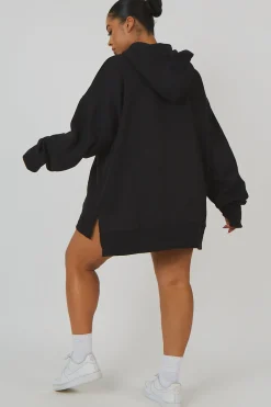 Public Desire Curve Oversized Text Hoody | Women Curve