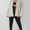 Public Desire Curve Relaxed Blazer Stone | Women Curve