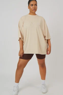 Public Desire Curve Rib Cycling Shorts Chocolate | Women Curve