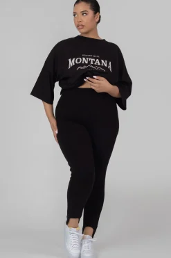 Public Desire Curve Rib Stirrup Legging | Women Curve