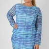 Public Desire Curve Space Dye Print Mesh Dress | Women Curve