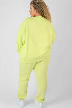 Public Desire Curve Text Detail Oversized Sweat | Women Curve