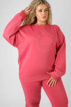 Public Desire Curve Tonal Embroidery Sweatshirt | Women Curve