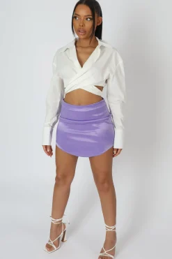 Public Desire Curved Hem Skirt | Women Skirts